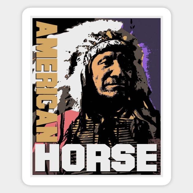 American Horse-2 Sticker by truthtopower